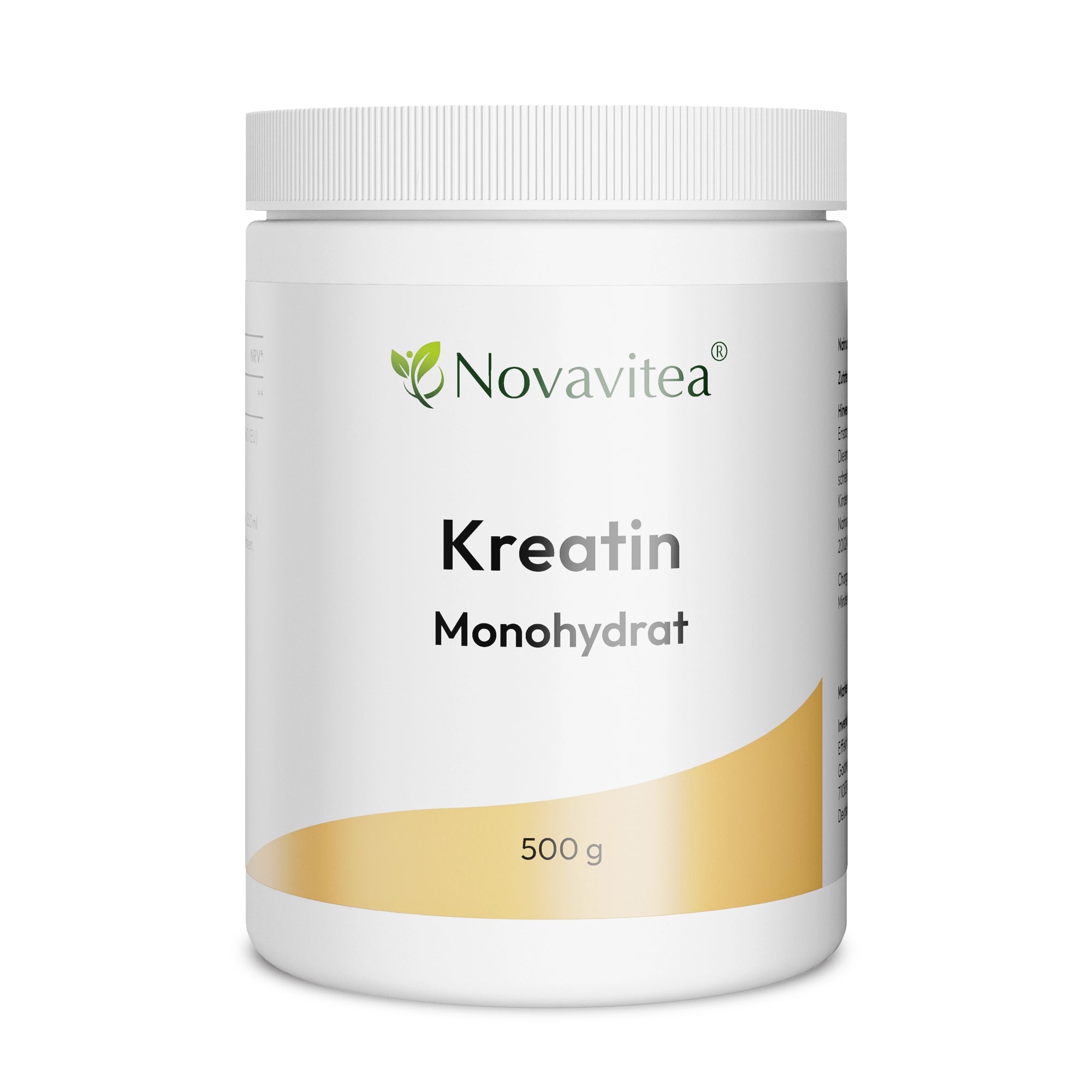 Kreatin Monohydrat 500g Nahrungsergänzungsmittel Novavitea