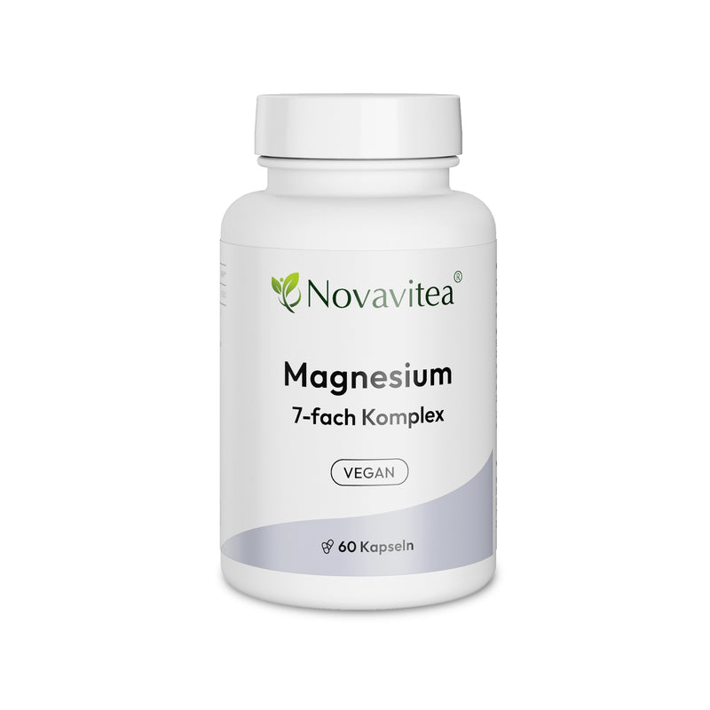 Magnesium 7-fach Komplex Vegan Nahrungsergänzungsmittel Novavitea