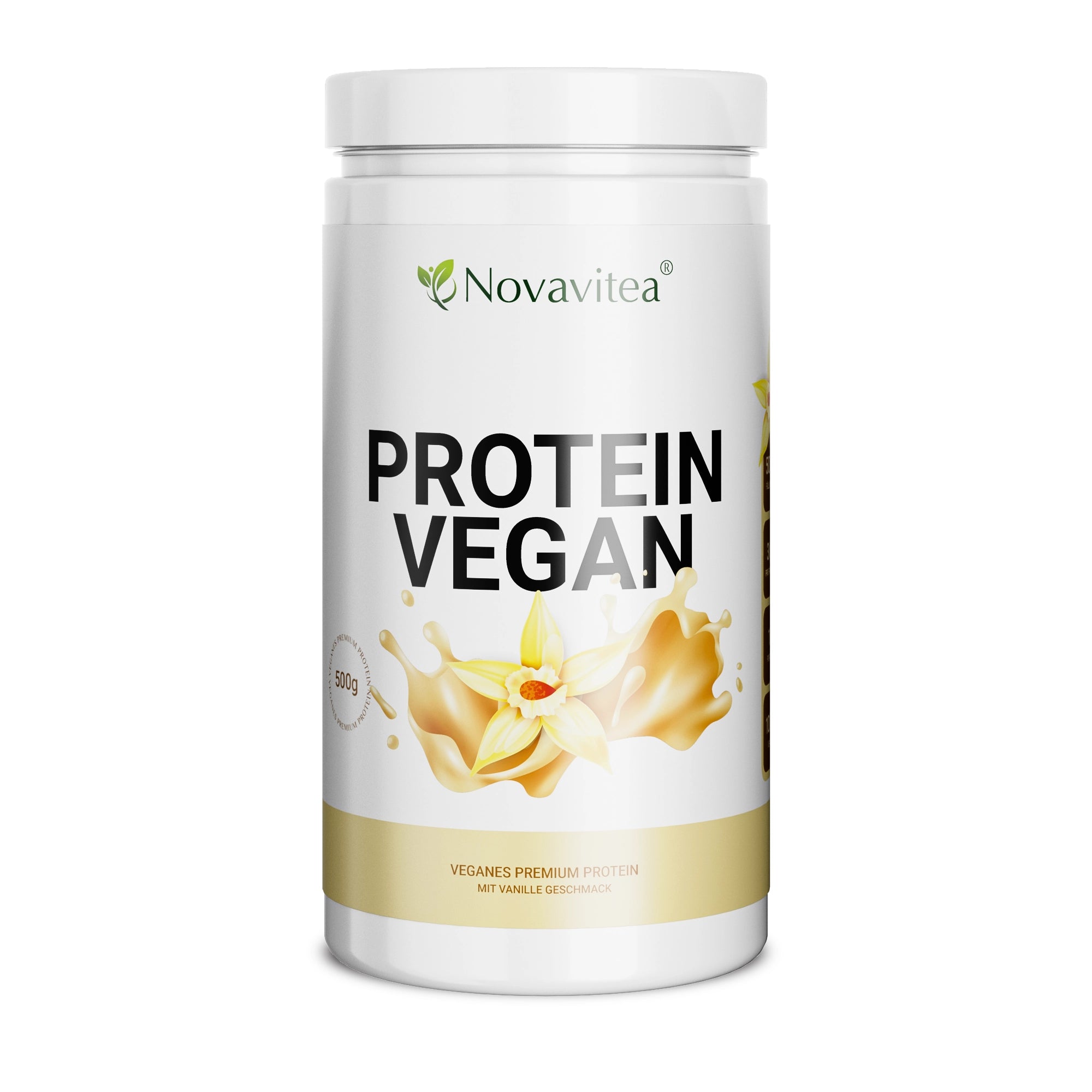 Protein Vegan Vanille 500g Nahrungsergänzungsmittel Novavitea