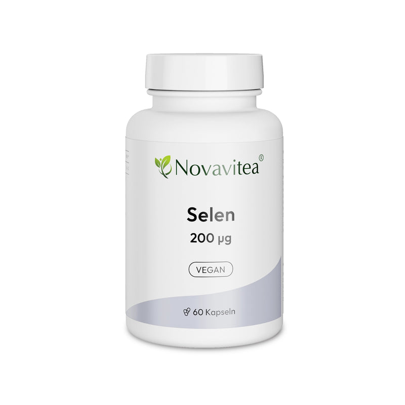 Selen 200 Vegan Nahrungsergänzungsmittel Novavitea